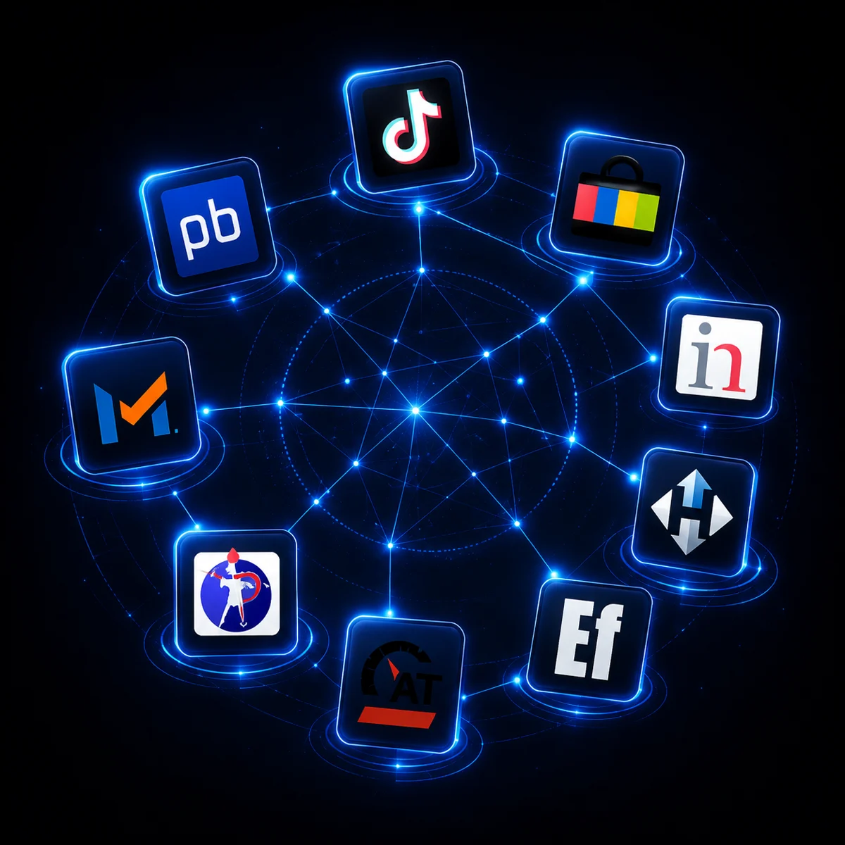 A connected network of auction and live-commerce platforms